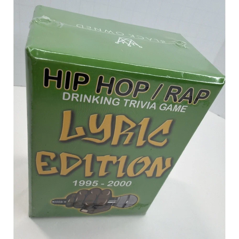 Hip Hop/ Rap Drinking Trivia Game Lyric Edition, 1995-2000 - Sealed New